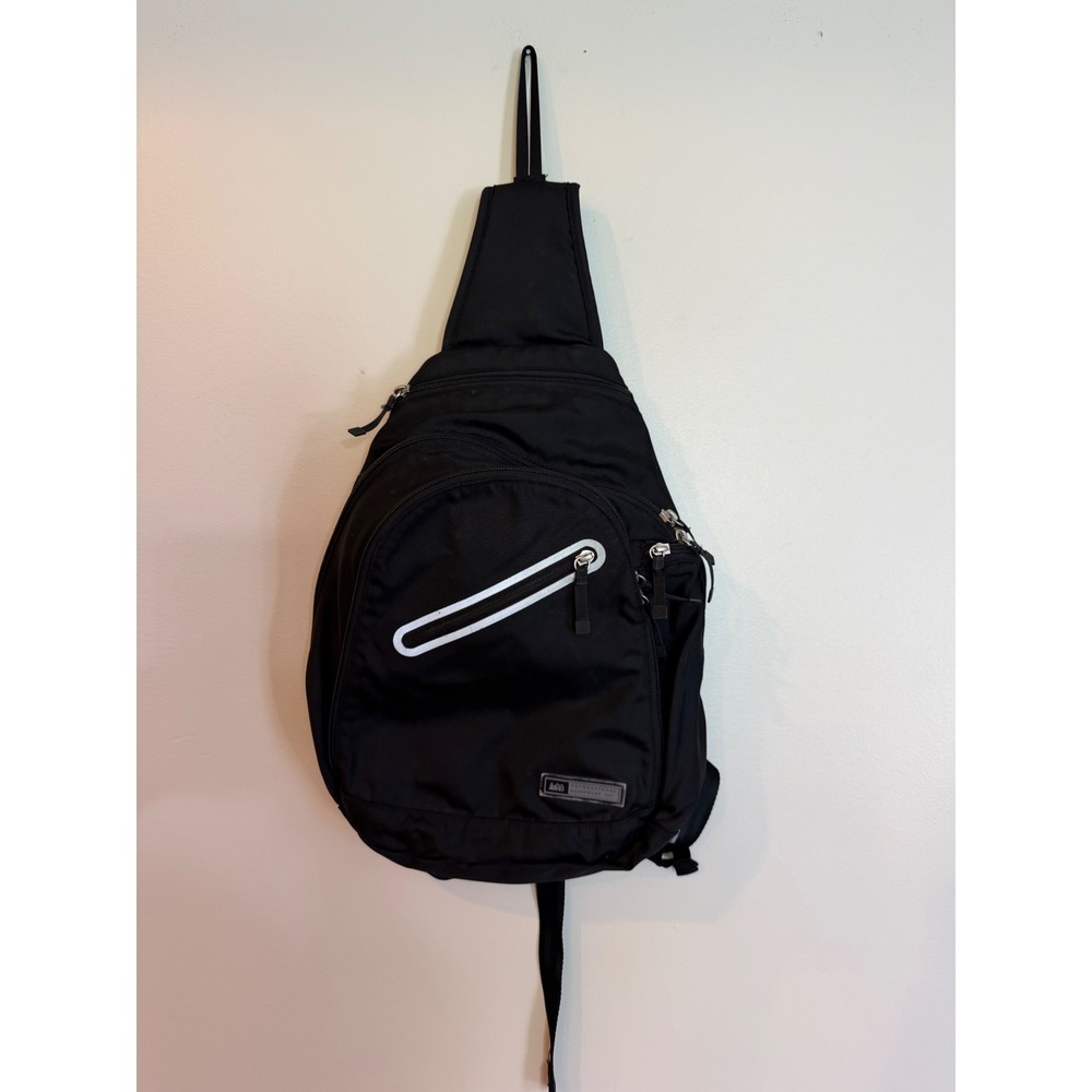 REI Recreational Equipment Inc Black Sling Bag Crossbody Shoulder Backpack